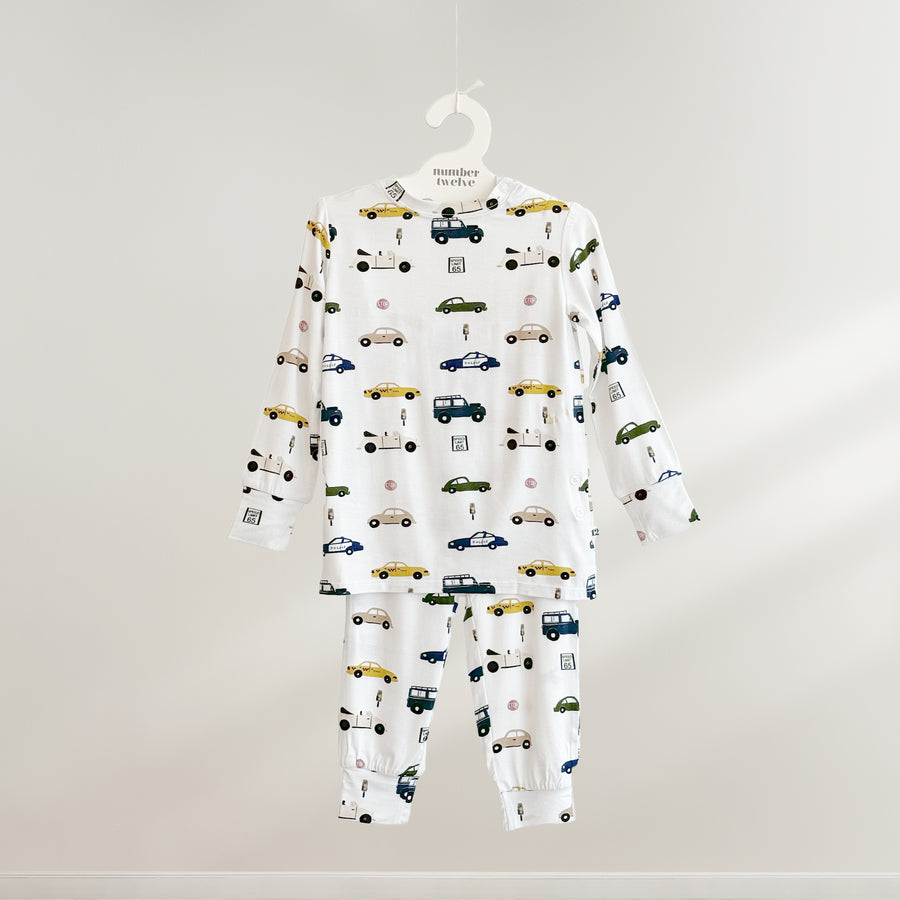 Bamboo Toddler Pyjamas - Vehicles