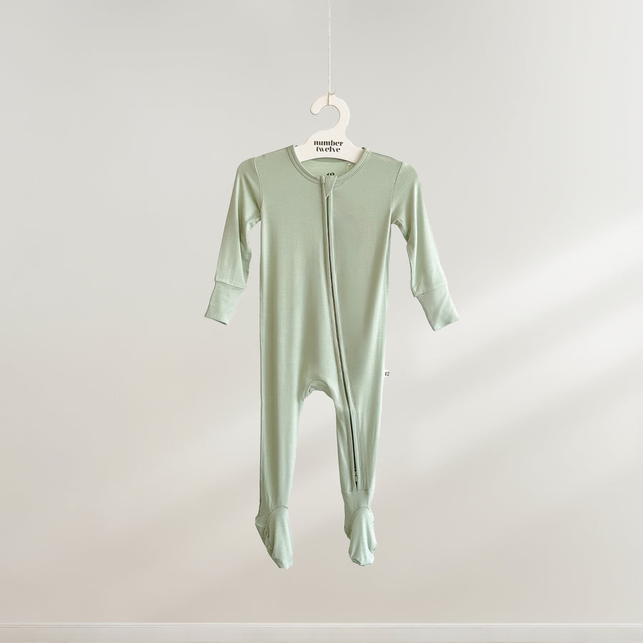 Bamboo Footies - Pistachio