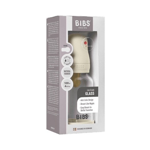 Baby Glass Bottle Set 120ml Latex