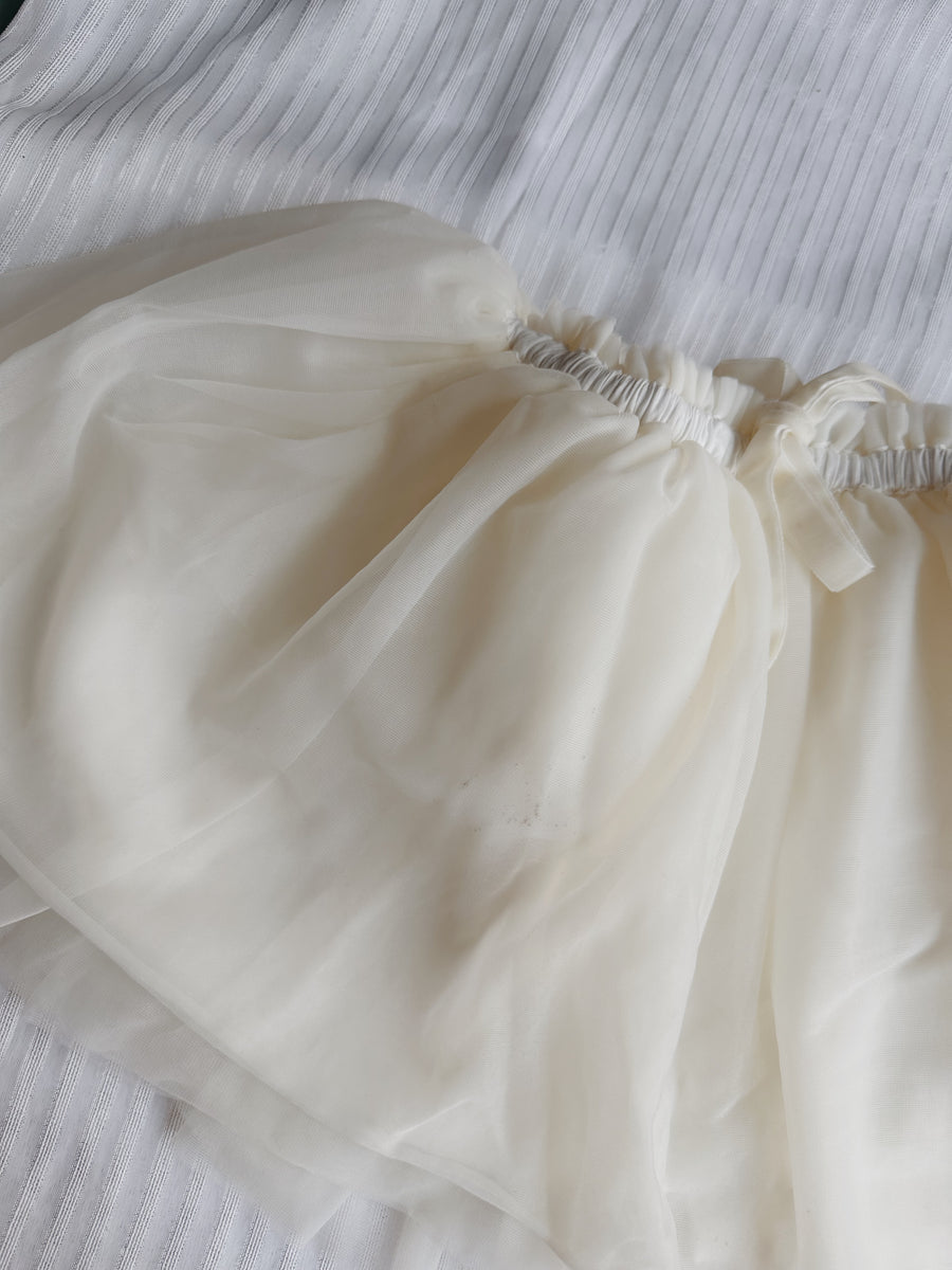 (AS IS) Jamie Kay Soft Tulle Skirt - Marshmallow 4Y