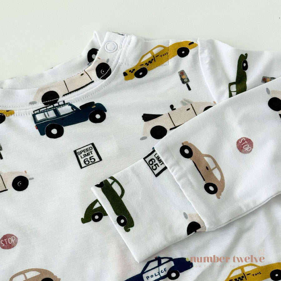 Bamboo Toddler Pyjamas - Vehicles