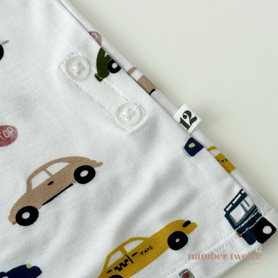 Bamboo Toddler Pyjamas - Vehicles