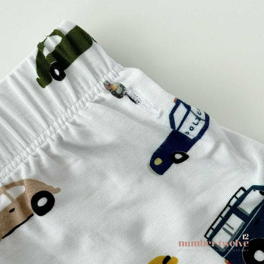 Bamboo Toddler Pyjamas - Vehicles