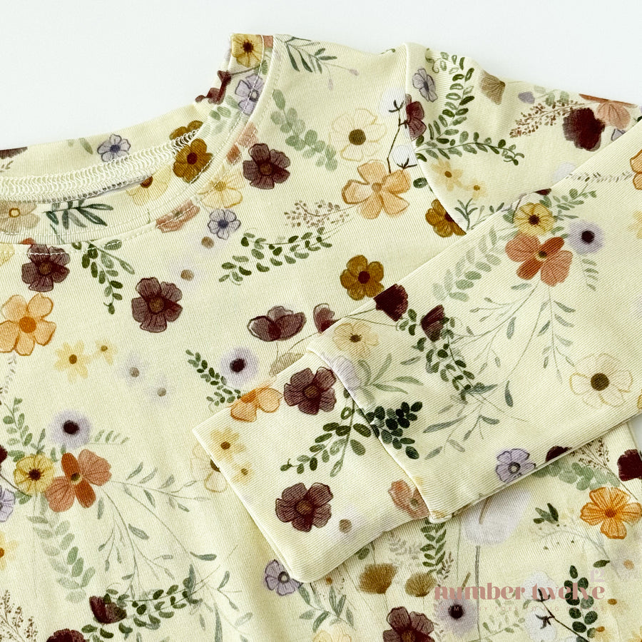 Bamboo Toddler Pyjamas - Floral