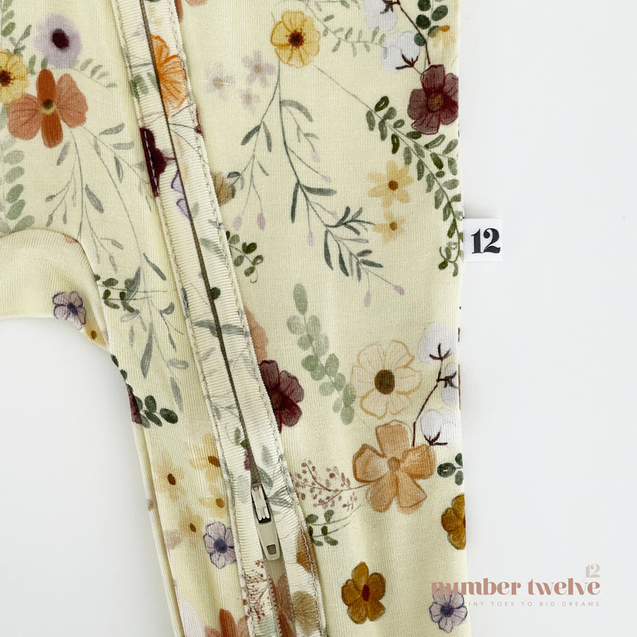 Bamboo Footies - Floral