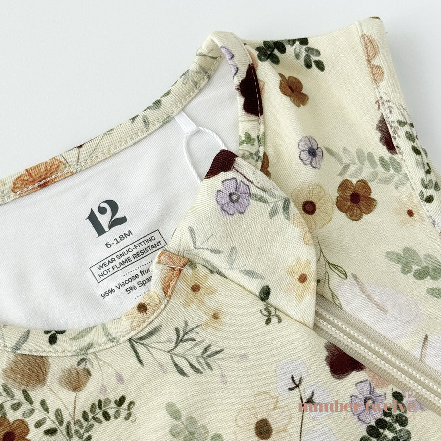 Bamboo Sleep Bag 0.5TOG - Floral