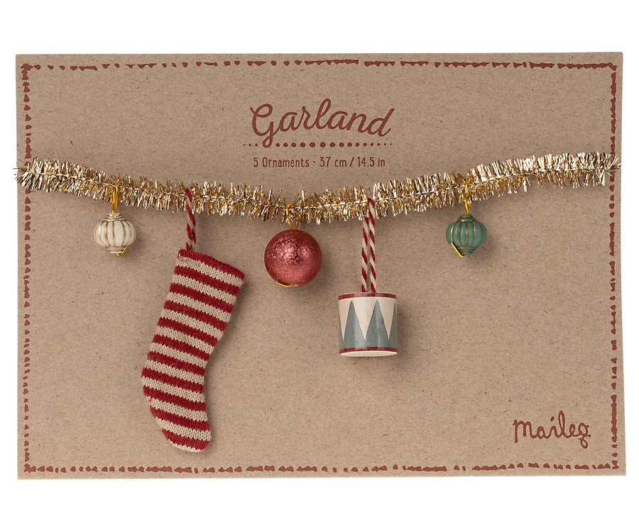 Christmas Garland, Small - Gold