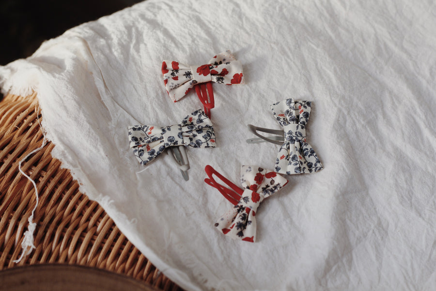 Hair Clips Bow - Set of 4