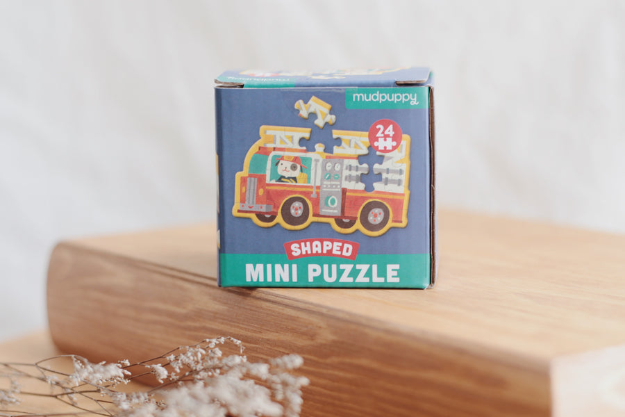 Firetruck Shaped Mini Puzzle