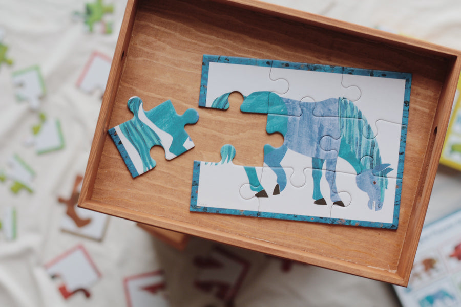 The World of Eric Carle: Brown Bear 4 in a Box Puzzle Set