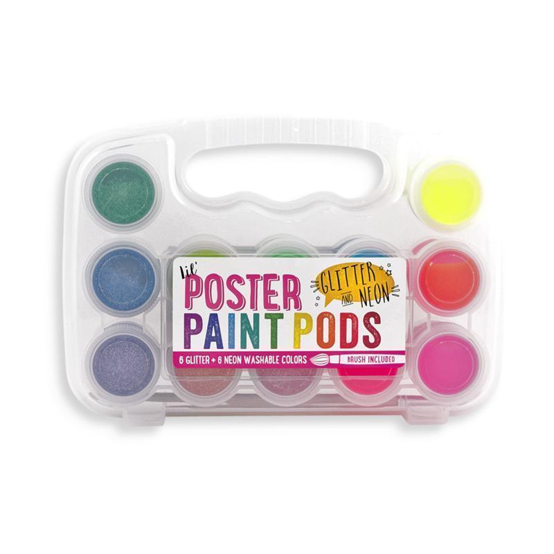 Lil Watercolour Paint Pods & Brush - 13 Pc Set