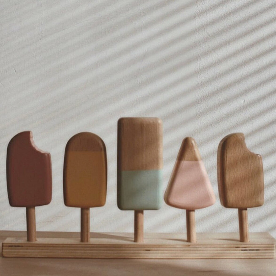 Wooden Popsicles ( Set of 5)