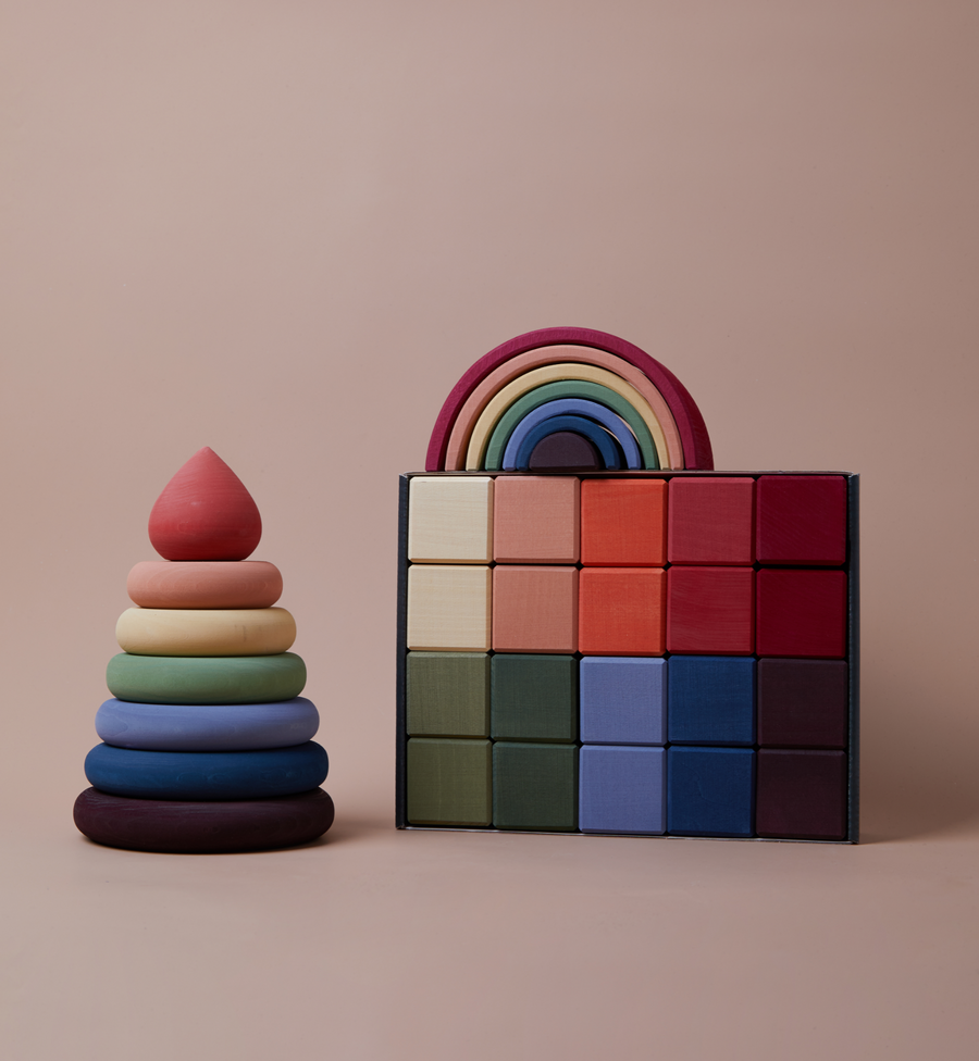 Earth Rainbow Cubes