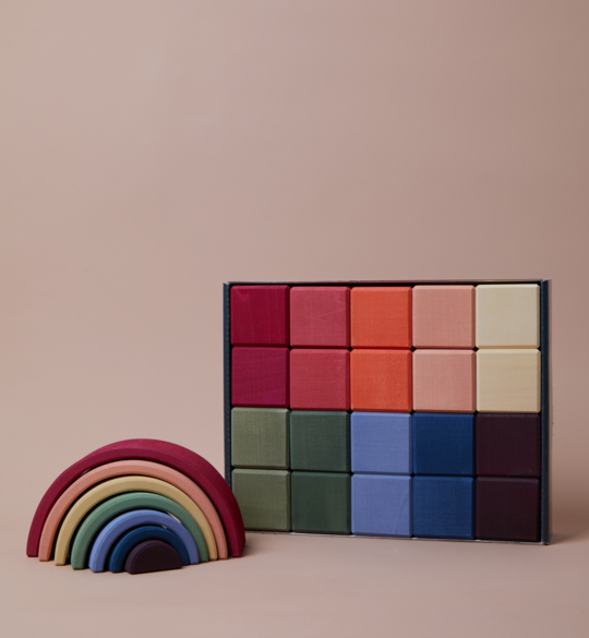 Earth Rainbow Cubes