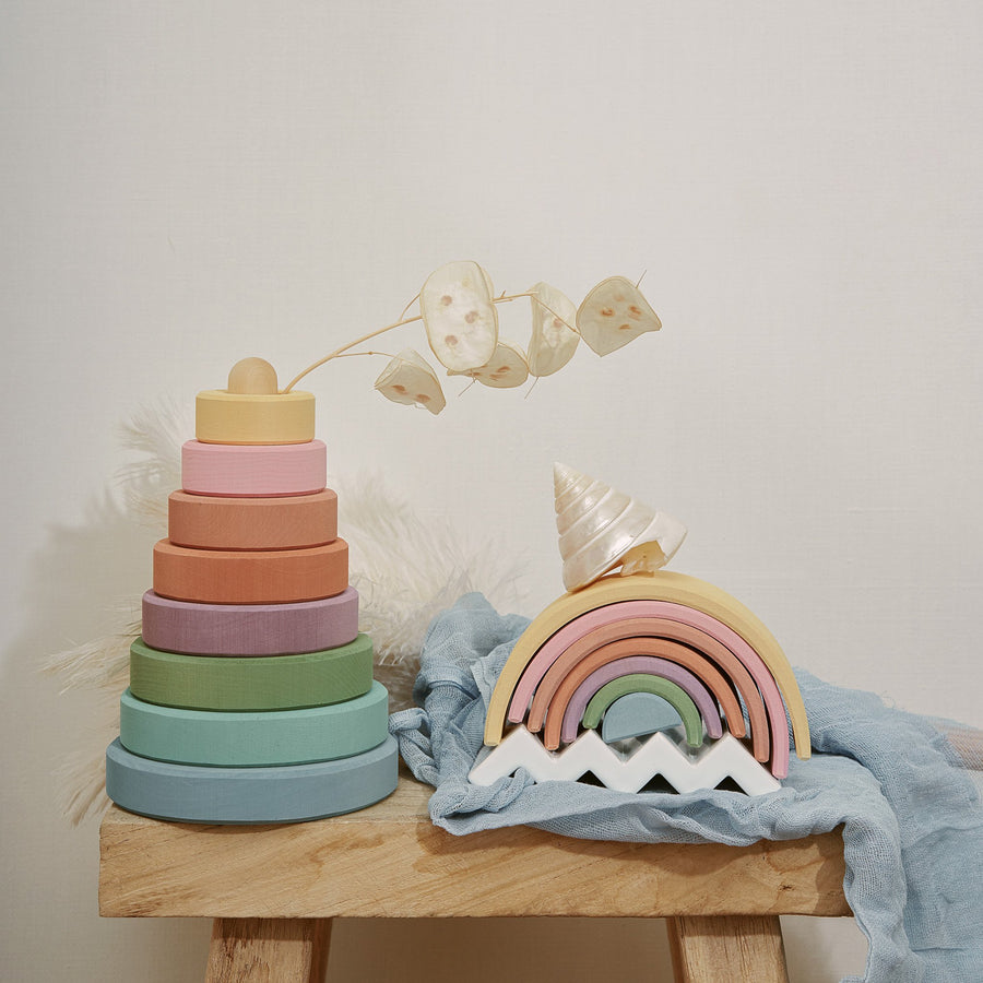 Pastel Earth Stacking Tower